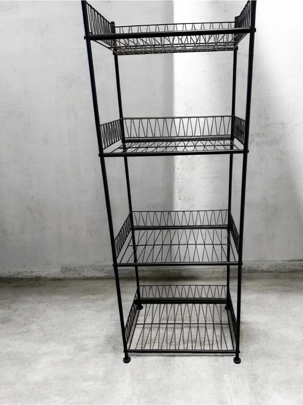 Ladell Black Metal Shelving Organizer